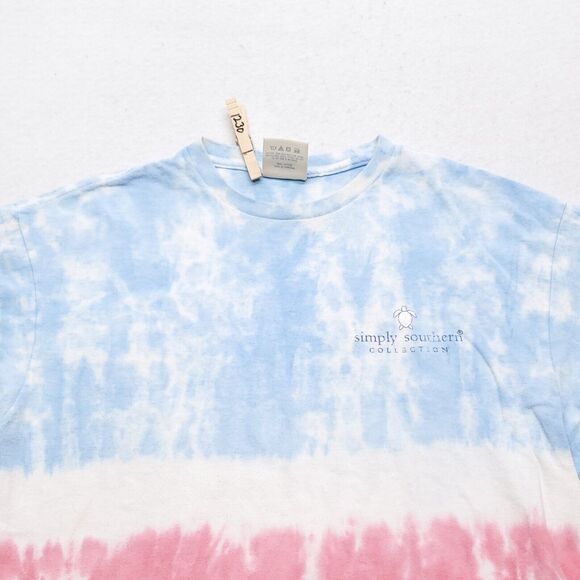 Simply Southern Casual Graphic Short Sleeve Shirt Womens Size Medium M Multi - Picture 1 of 8